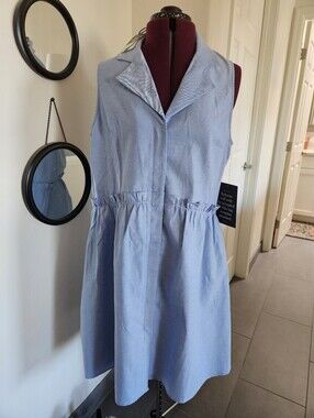 Tuckernuck Royal Shirt Dress - blue